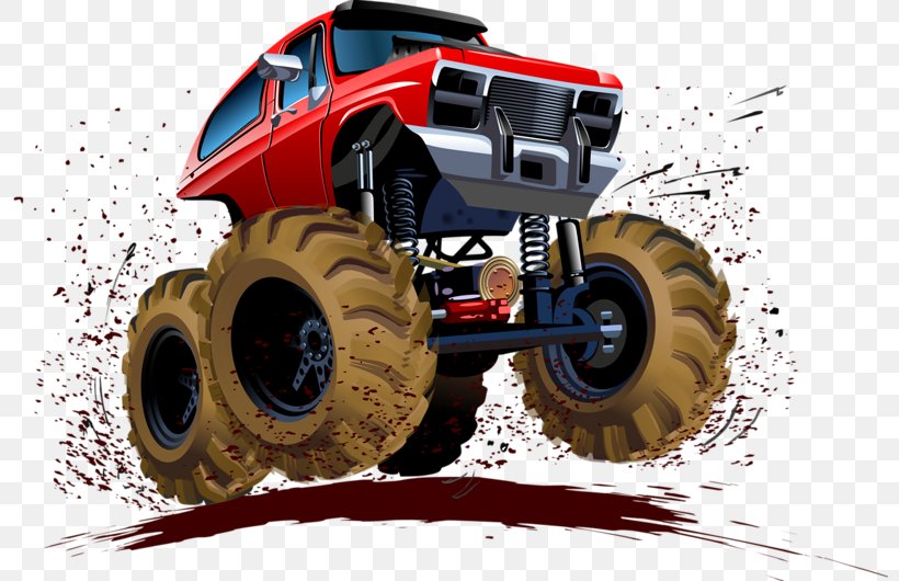 Car Monster Truck Illustration, PNG, 800x530px, Pickup Truck, Auto Part, Automotive Design, Automotive Exterior, Automotive Tire Download Free