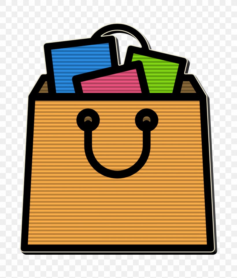 Shopping bag Large size icon of emoji bag 19049771 Vector Art at