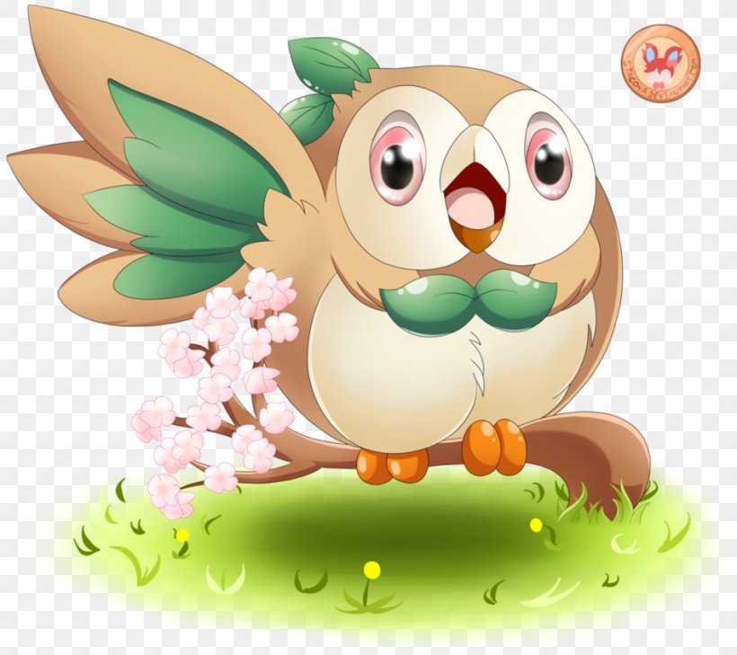 Pokémon Sun And Moon Rowlet Digital Art 0, PNG, 948x843px, 2016, Rowlet, Art, Artist, Chikorita Download Free