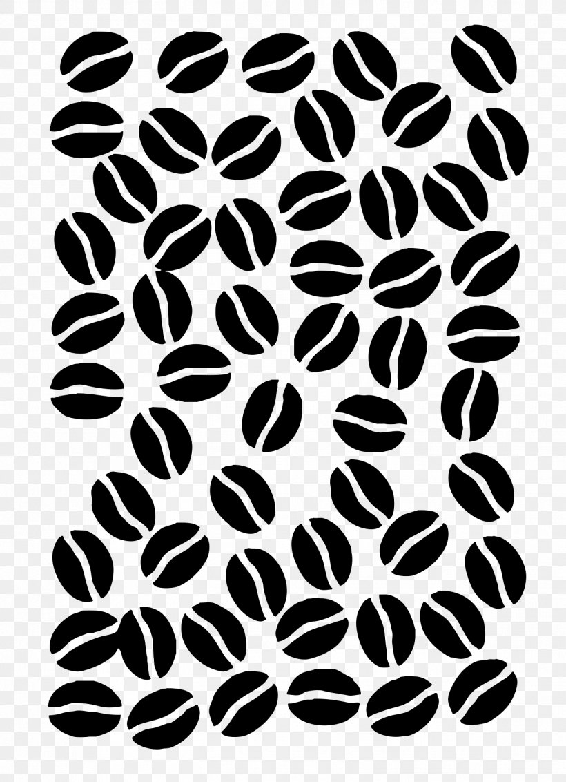 Coffee Bean Clip Art Stencil, PNG, 1449x2002px, Coffee, Blackandwhite, Coffee Bean, Coffee Cup, Drawing Download Free