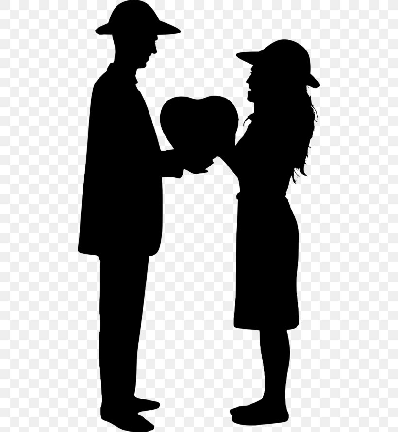 Silhouette Clip Art Illustration Drawing Royalty-free, PNG, 500x890px, Silhouette, Blackandwhite, Conversation, Drawing, Gesture Download Free
