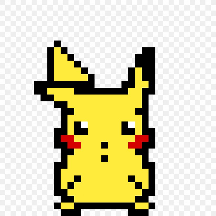 minecraft pikachu pixel art drawing