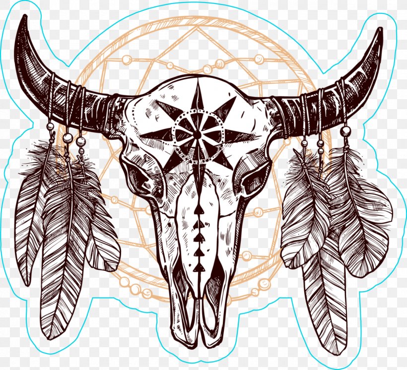 Skull Drawing, PNG, 1200x1093px, Stock Photography, Art, Bone, Bovine, Drawing Download Free