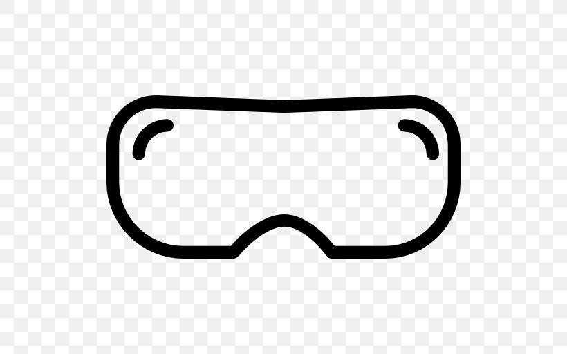 Goggles Line Angle White Font, PNG, 512x512px, Goggles, Black, Black And White, Black M, Eyewear Download Free