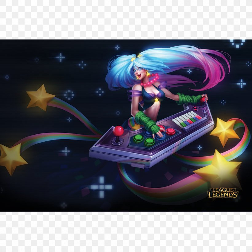 League Of Legends Riot Games Smite DJ Sona Art, PNG, 1000x1000px, Watercolor, Cartoon, Flower, Frame, Heart Download Free