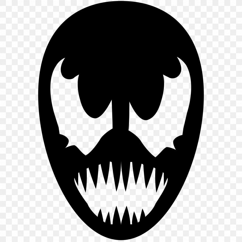 Venom Spider-Man Marvel Heroes 2016, PNG, 1600x1600px, Venom, Antivenom, Black And White, Bone, Head Download Free