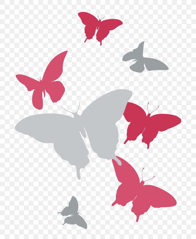 Butterfly Silhouette Clip Art, PNG, 780x1000px, Butterfly, Butterflies And Moths, Color, Free, Grey Download Free