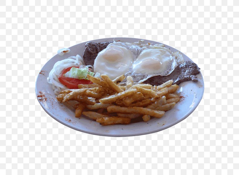 French Fries Chicken Fried Steak Full Breakfast Cube Steak, PNG, 600x600px, French Fries, Beef, Beef Plate, Bistec A Lo Pobre, Chicken Fried Steak Download Free