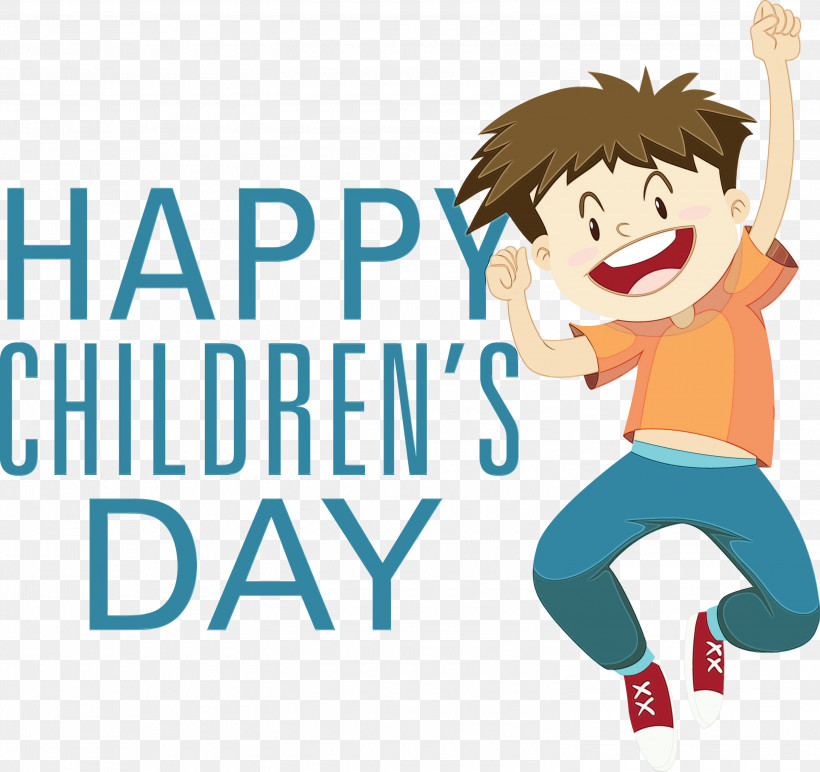 Ronald Reagan Presidential Library Human Logo Cartoon Happiness, PNG, 3000x2828px, Happy Childrens Day, Cartoon, Happiness, Human, Joint Download Free