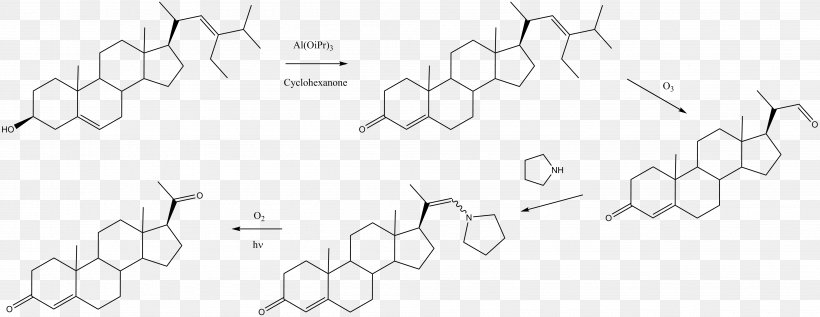 Stigmasterol Progesterone Chemical Synthesis Paper 0, PNG, 4011x1551px, Watercolor, Cartoon, Flower, Frame, Heart Download Free