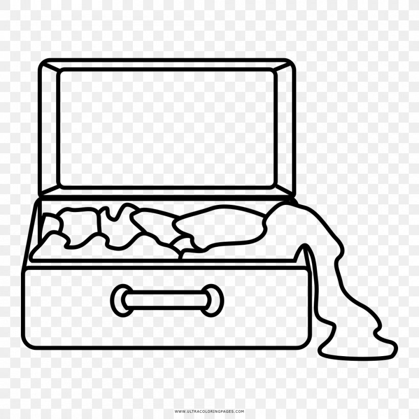 Suitcase Coloring Book Drawing Travel, PNG, 1000x1000px, Suitcase, Area, Black And White, Book, Briefcase Download Free