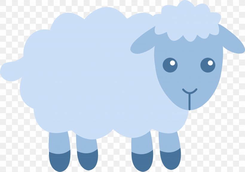 Sheep Free Content Clip Art, PNG, 5817x4102px, Sheep, Blue, Cartoon, Cattle Like Mammal, Cloud Download Free