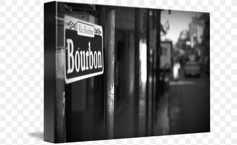 Bourbon Street Royal Street, New Orleans Mardi Gras In New Orleans Canvas Print, PNG, 650x503px, Bourbon Street, Art, Black And White, Brand, Canvas Download Free