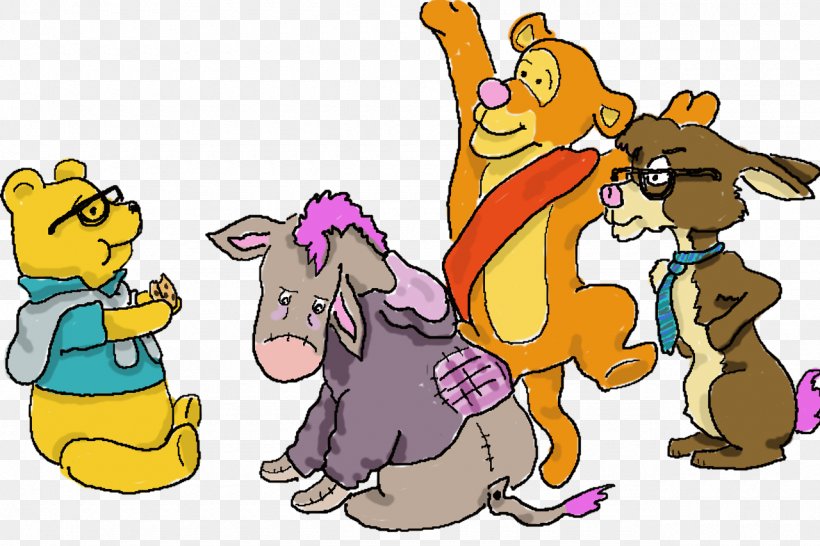 Winnie The Pooh Eeyore Tigger Character Fiction, PNG, 1280x853px, Winnie The Pooh, Animal, Art, Book, Carnivora Download Free