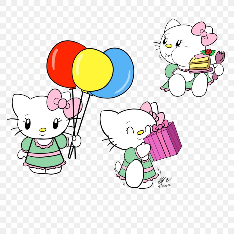 Hello Kitty My Melody Drawing, PNG, 1024x1024px, Watercolor, Cartoon, Flower, Frame, Heart Download Free
