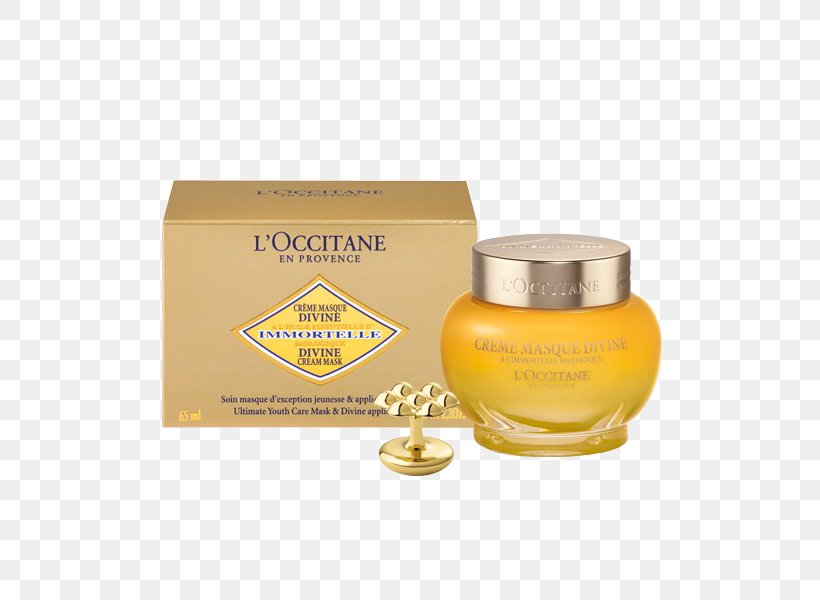 L'Occitane Immortelle Divine Cream L'Occitane En Provence Mask Cosmetics, PNG, 600x600px, Cream, Cosmetics, Facial, Lipstick, Mac Cosmetics Download Free