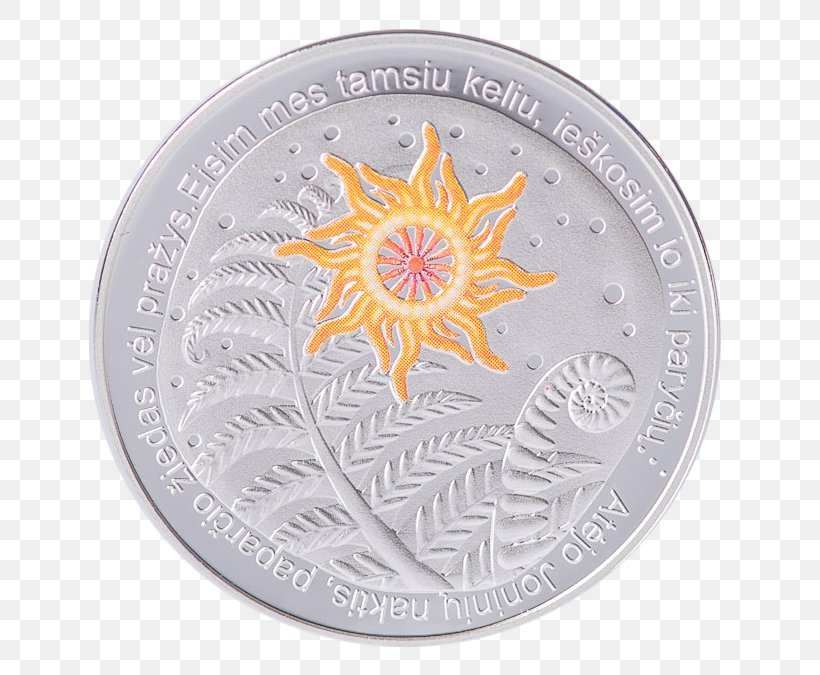 Coin Medal Silver Lithuanian Mint, PNG, 697x675px, 20 Euro Note, Coin, Advers, Banknote, Currency Download Free