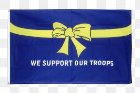 United States - Flag Of The United States Flag Of The United States Support Our Troops Yellow Ribbon PNG