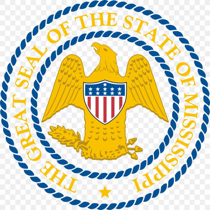 Seal Of Mississippi Great Seal Of The United States Seal Of Washington, PNG, 1000x1000px, Mississippi, Area, Brand, Crest, Federal District Download Free