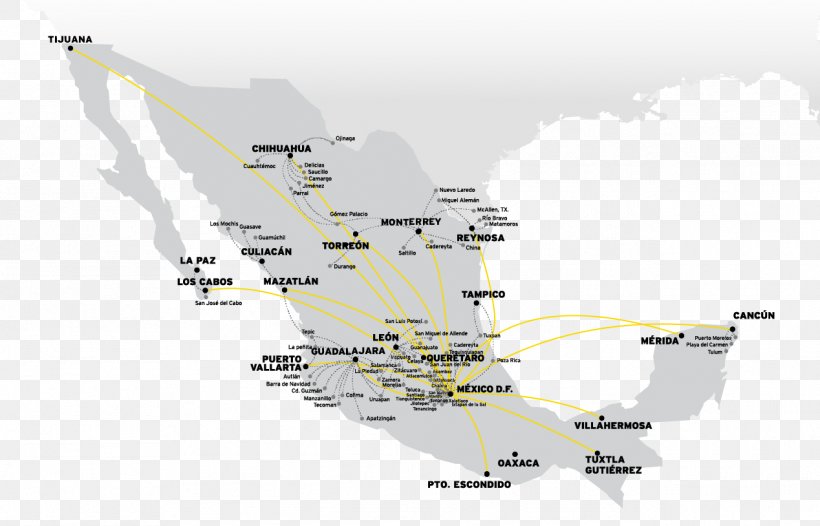 Six Flags México Flight Puerto Vallarta Airplane VivaAerobús, PNG, 1268x814px, Flight, Airline, Airplane, Area, Map Download Free