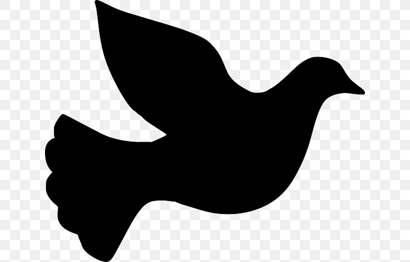 Columbidae Silhouette Doves As Symbols Clip Art, PNG, 640x524px, Columbidae, Beak, Bird, Black And White, Dove Download Free