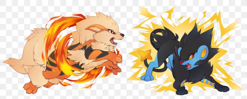 Lion Pokémon Diamond And Pearl Arcanine Growlithe Luxray, PNG, 1024x414px, Watercolor, Cartoon, Flower, Frame, Heart Download Free