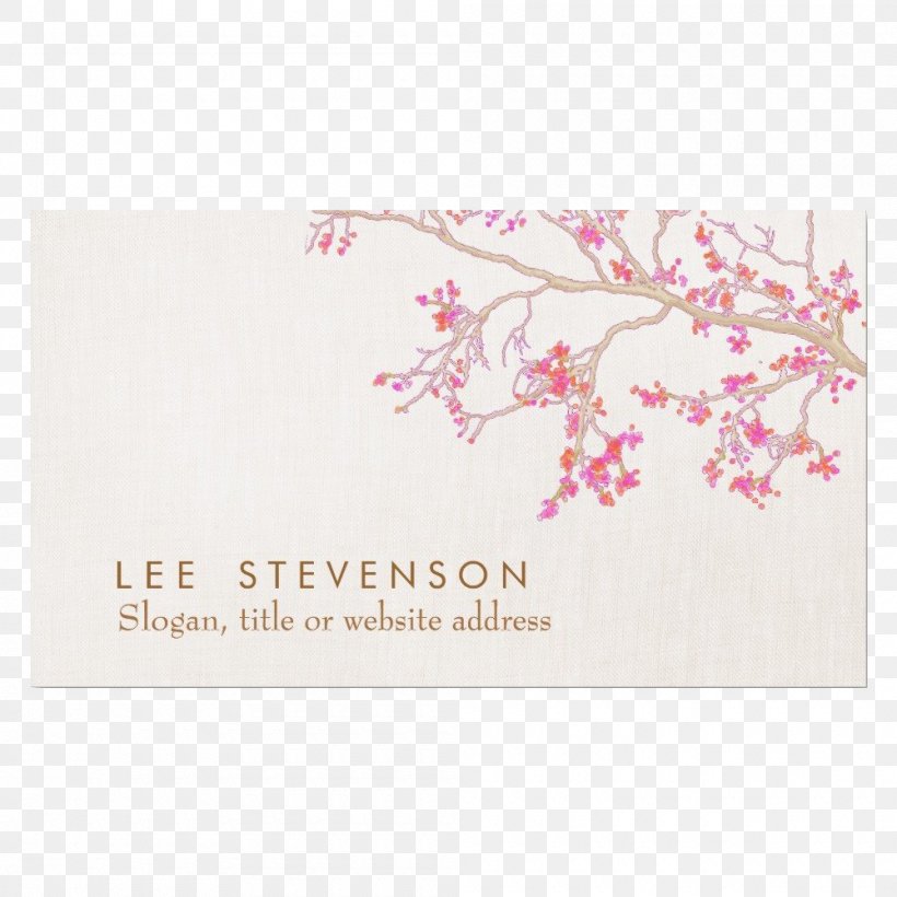 Paper Interior Design Services Business Cards Printing, PNG, 1000x1000px, Paper, Business, Business Card Design, Business Cards, Cherry Blossom Download Free