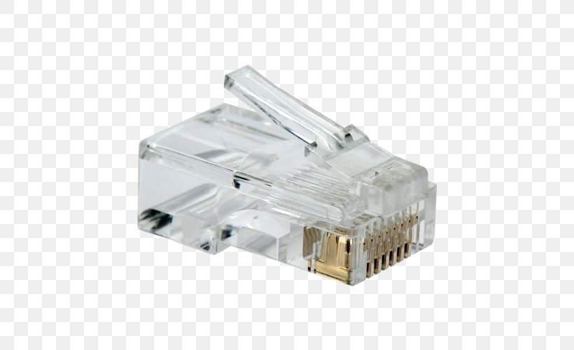Category 5 Cable 8P8C Modular Connector Twisted Pair Category 6 Cable, PNG, 500x500px, Category 5 Cable, Ac Power Plugs And Sockets, Adapter, Category 6 Cable, Crimp Download Free
