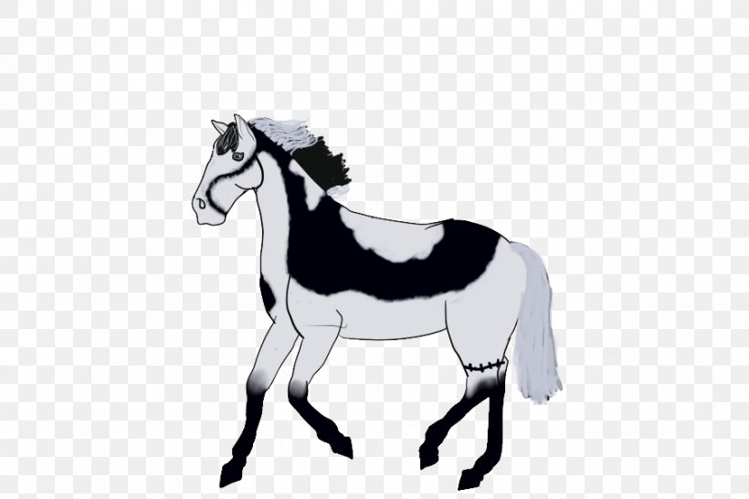 Mule Foal Stallion Colt Mustang, PNG, 900x600px, Mule, Animal Figure, Black And White, Bridle, Cartoon Download Free