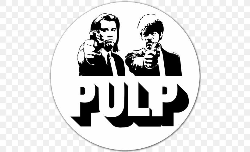 Pulp Fiction Jules Winnfield Wall Decal Sticker, PNG, 500x500px, Pulp Fiction, Art, Banksy, Black And White, Brand Download Free