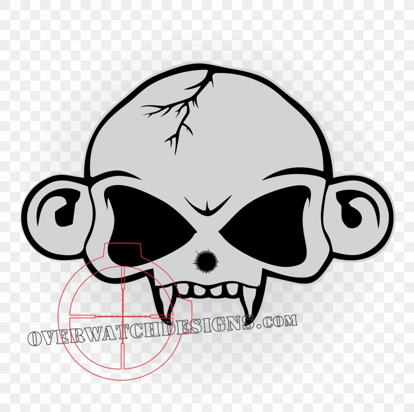 The Evil Monkey Primate Skull, PNG, 2401x2393px, Monkey, Animal, Art, Black And White, Bone Download Free