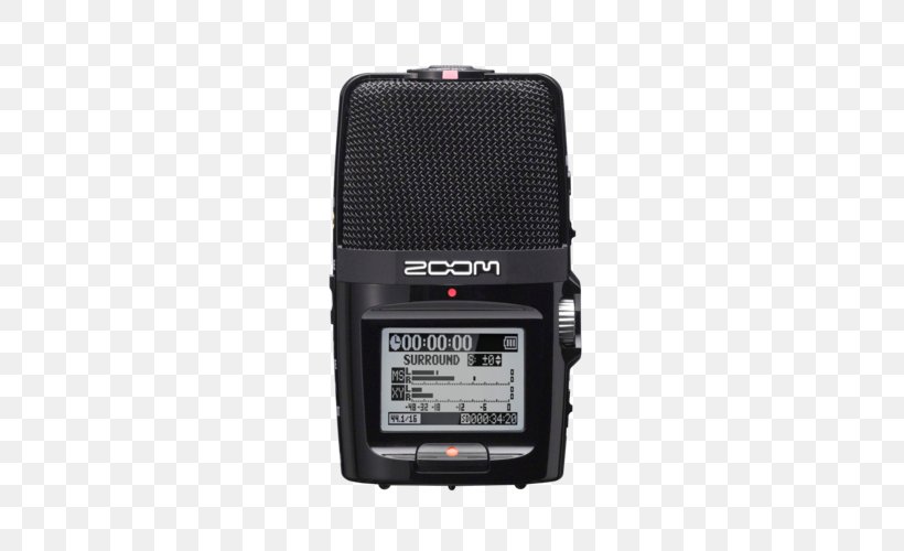 Digital Audio Microphone Zoom H2 Handy Recorder Zoom H4n Handy Recorder Zoom Corporation, PNG, 500x500px, Digital Audio, Audio, Audio Equipment, Camera Accessory, Digital Recording Download Free