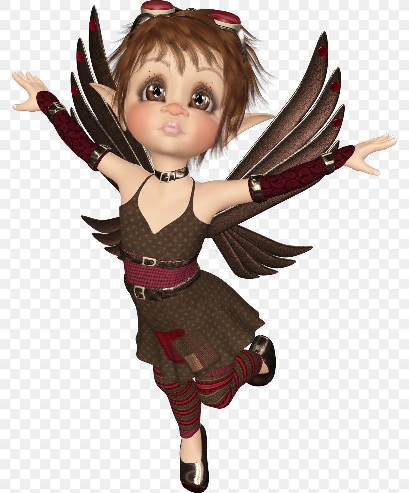 Fairy Brown Hair Cartoon Doll, PNG, 771x989px, Fairy, Angel, Angel M, Brown, Brown Hair Download Free