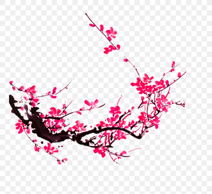 Plum Blossom Preview, PNG, 750x750px, Plum Blossom, Animation, Blossom, Branch, Cherry Blossom Download Free
