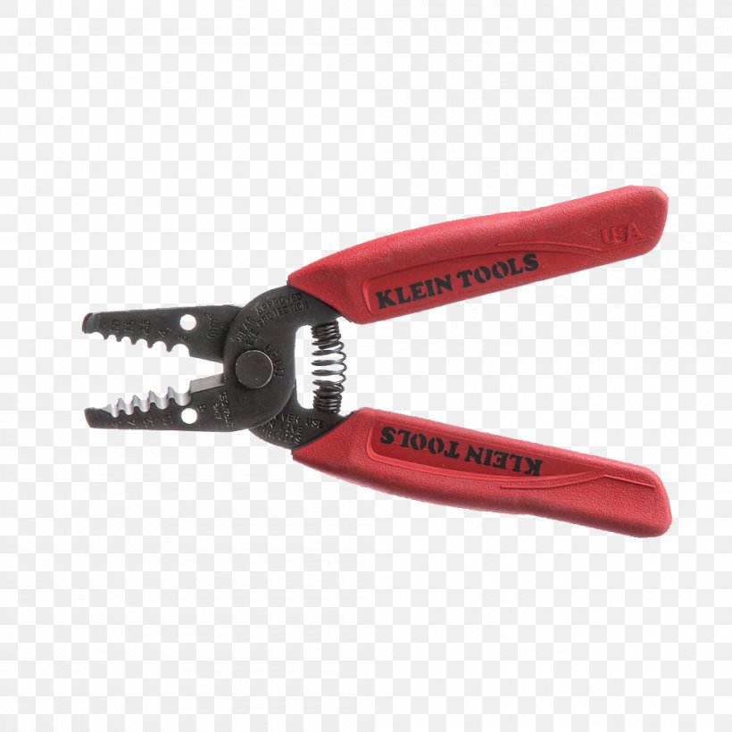 Diagonal Pliers Wire Stripper American Wire Gauge Klein Tools, PNG, 1000x1000px, Diagonal Pliers, American Wire Gauge, Circuit Diagram, Cutting Tool, Electrical Cable Download Free