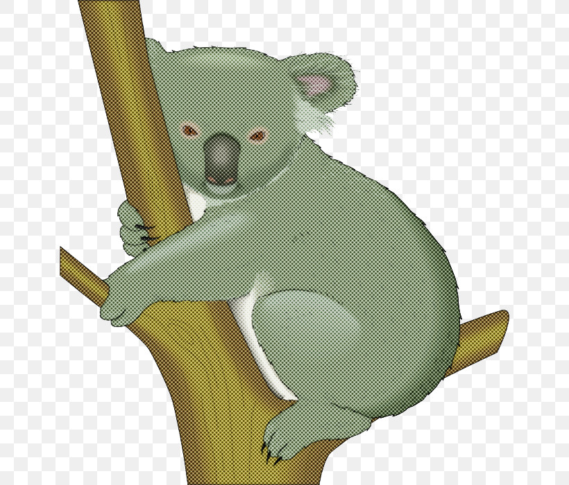 Koala Cartoon Bear Green Snout, PNG, 648x700px, Koala, Animation, Bear, Cartoon, Green Download Free