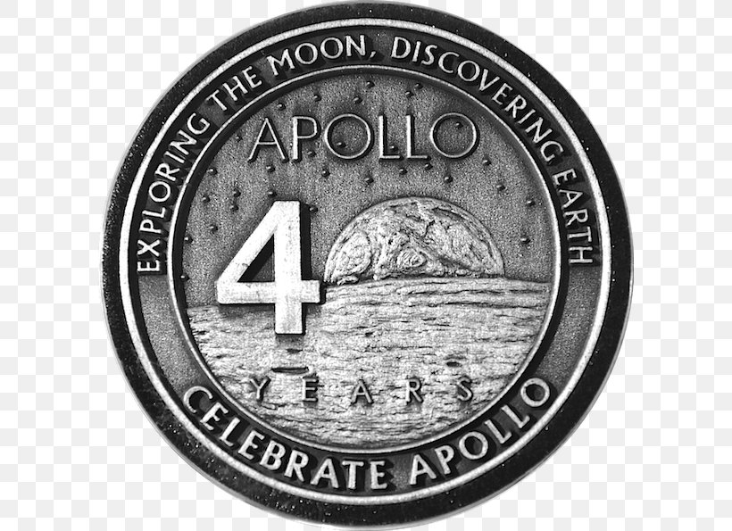 Apollo Program Apollo 13 Coin Medal NASA, PNG, 600x595px, Apollo Program, Anniversary, Apollo, Apollo 13, Black And White Download Free