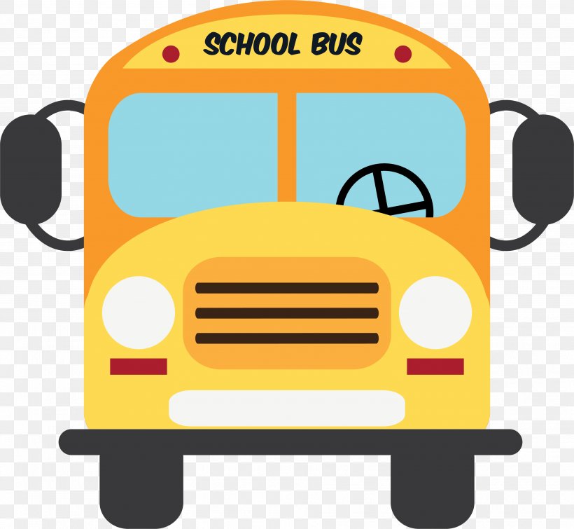 School Bus Yellow, PNG, 3634x3346px, Bus, Area, Brand, Flat Design, Graphic Arts Download Free