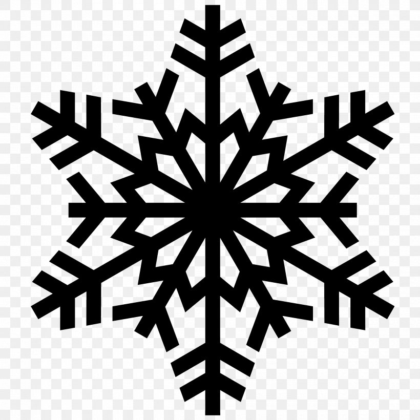 Snowflake Desktop Wallpaper Clip Art, PNG, 2500x2500px, Snowflake, Black And White, Crystal, Freezing, Ice Crystals Download Free