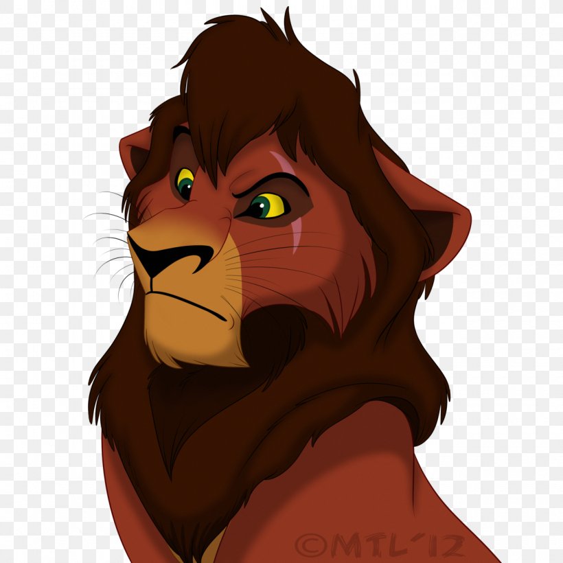 Kovu Nala Simba Scar Lion, PNG, 1280x1280px, Kovu, Bear, Big Cats, Carnivoran, Cartoon Download Free