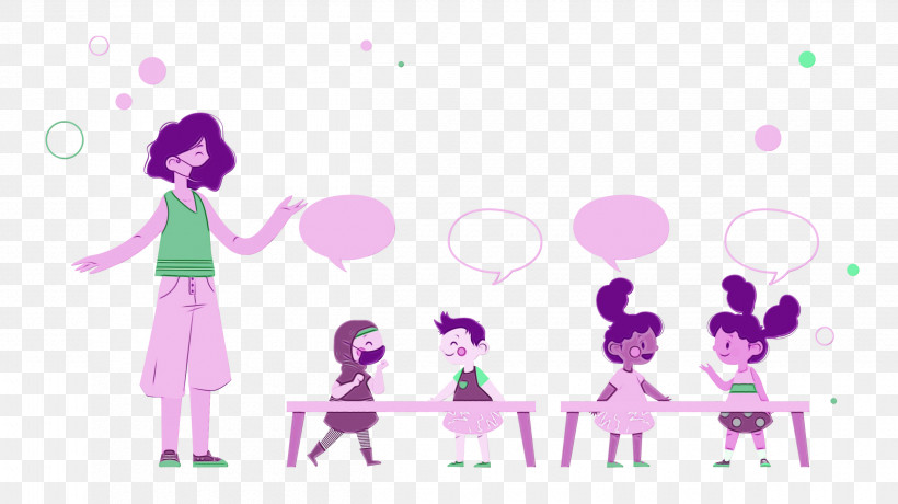 Lavender, PNG, 2500x1403px, Classroom, Behavior, Cartoon, Geometry, Happiness Download Free