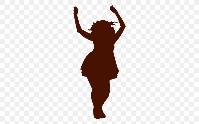 Silhouette Child Female Dance, PNG, 512x512px, Silhouette, Arm, Child, Dance, Drawing Download Free