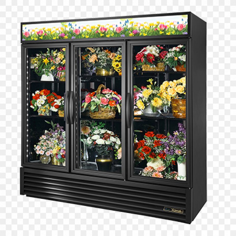 Refrigerator Merchandising Flower Glass, PNG, 1200x1200px, Refrigerator, Chiller, Cooler, Display Case, Door Download Free