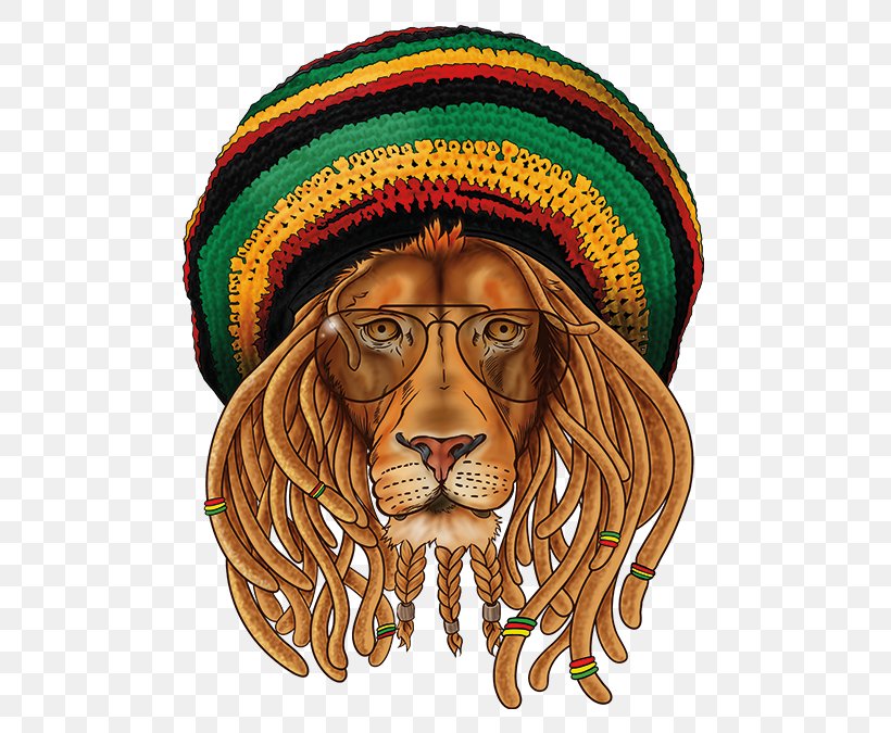 Lion Of Judah T-shirt Rastafari Hat, PNG, 675x675px, Lion, Big Cats, Cap, Clothing, Dreadlocks Download Free