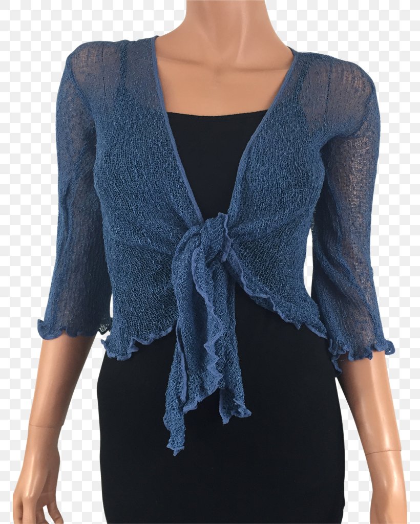 Sleeve Shrug Blue Igitur Cardigan, PNG, 770x1024px, Sleeve, Blue, Cardigan, Clothing, Cobalt Blue Download Free