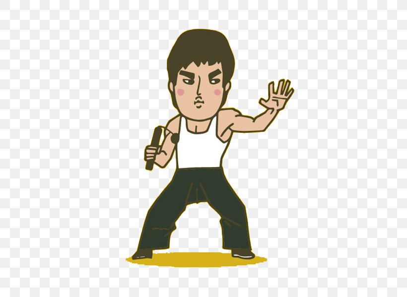 Bruce Lee The Game Of Death Q-version Cartoon, PNG, 600x599px, Watercolor, Cartoon, Flower, Frame, Heart Download Free