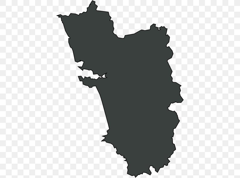 Goa Legislative Assembly Election, 2017 Map, PNG, 437x609px, Goa, Black, Black And White, Blank Map, India Download Free