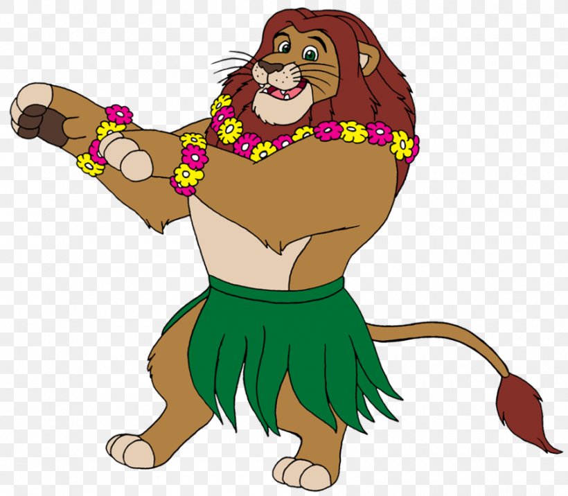 Lion Hula Dance Clip Art, PNG, 900x786px, Lion, Animation, Art, Big Cats, Carnivoran Download Free