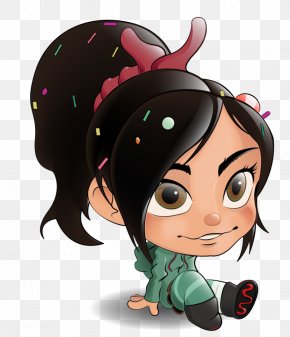 Wreckit Ralph - Black Hair Figurine Clip Art PNG