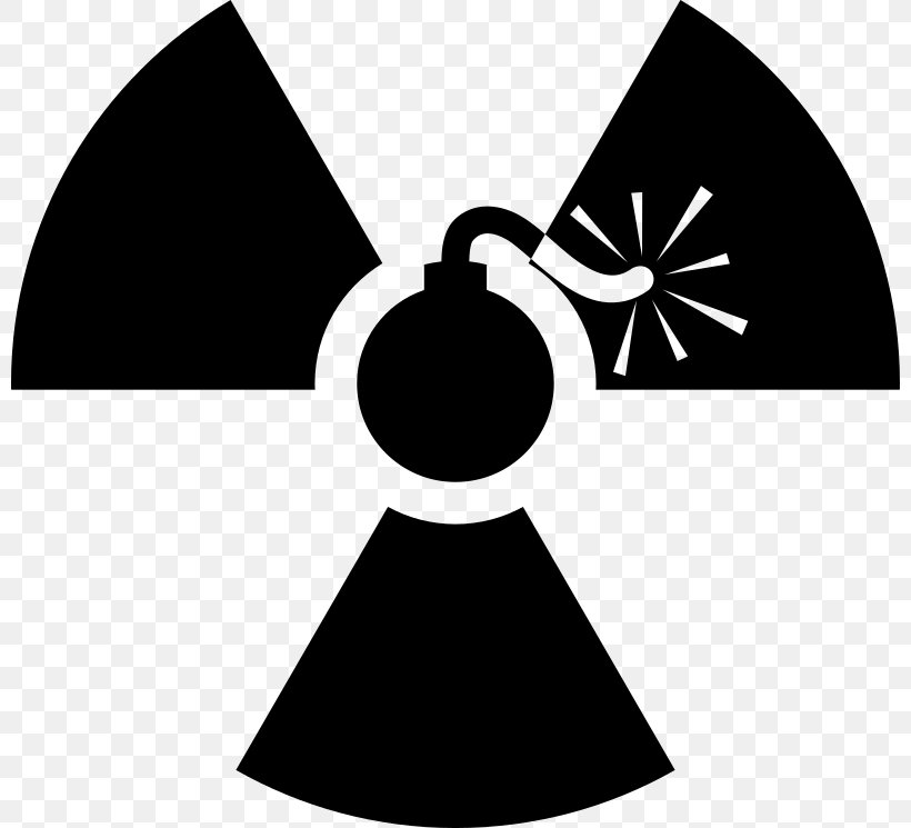 Nuclear Weapon Hazard Symbol Radiation Clip Art, PNG, 800x745px, Nuclear Weapon, Biological Hazard, Black, Black And White, Hazard Symbol Download Free